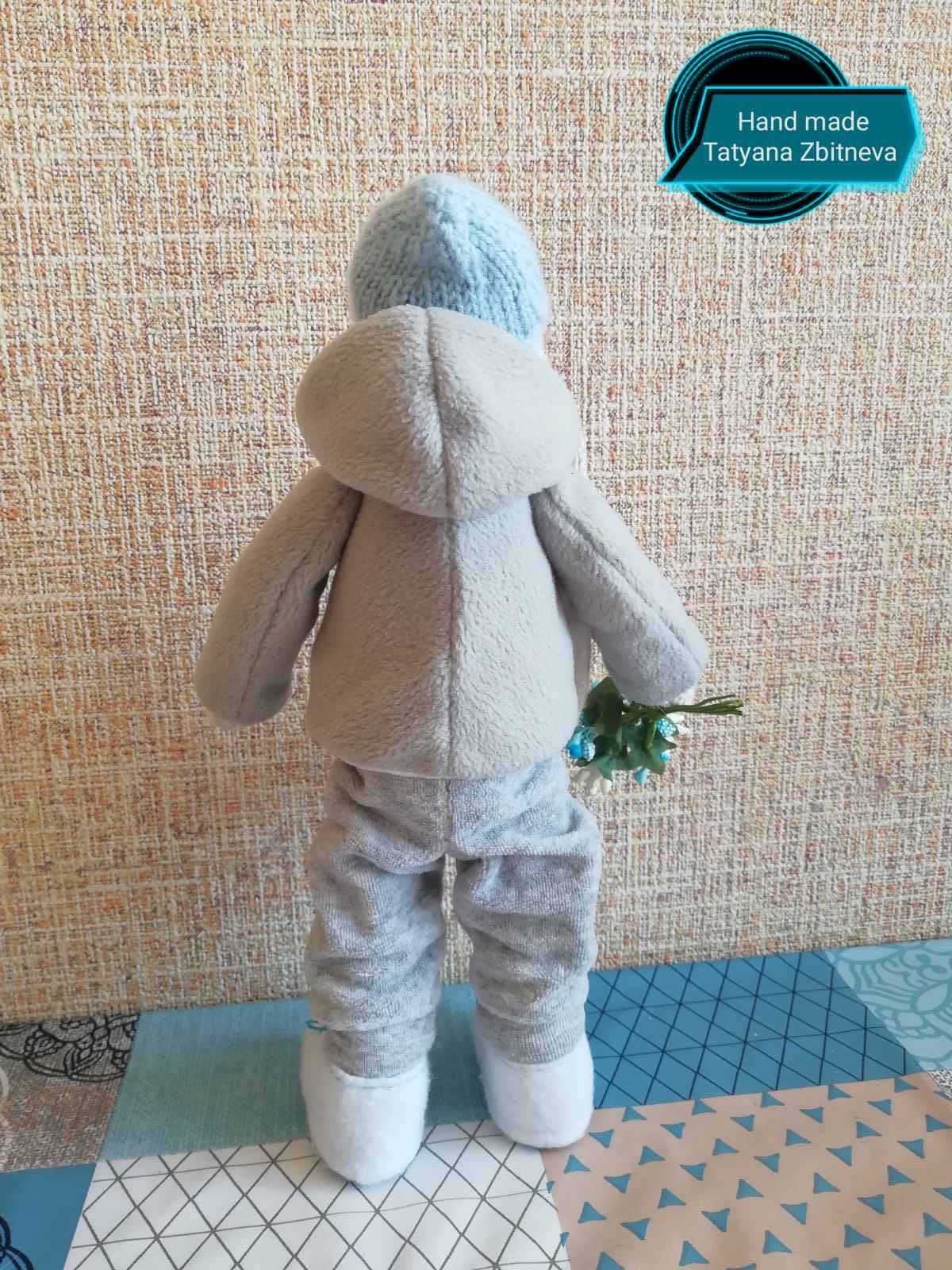 Іграшка тільда Кролик декоративний на подарунок 8 Березня