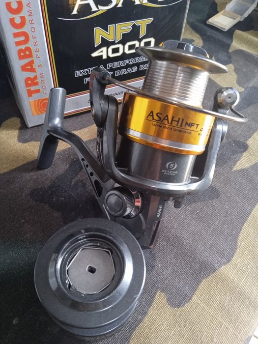Carreto pesca trabucco asahi 4000 novo