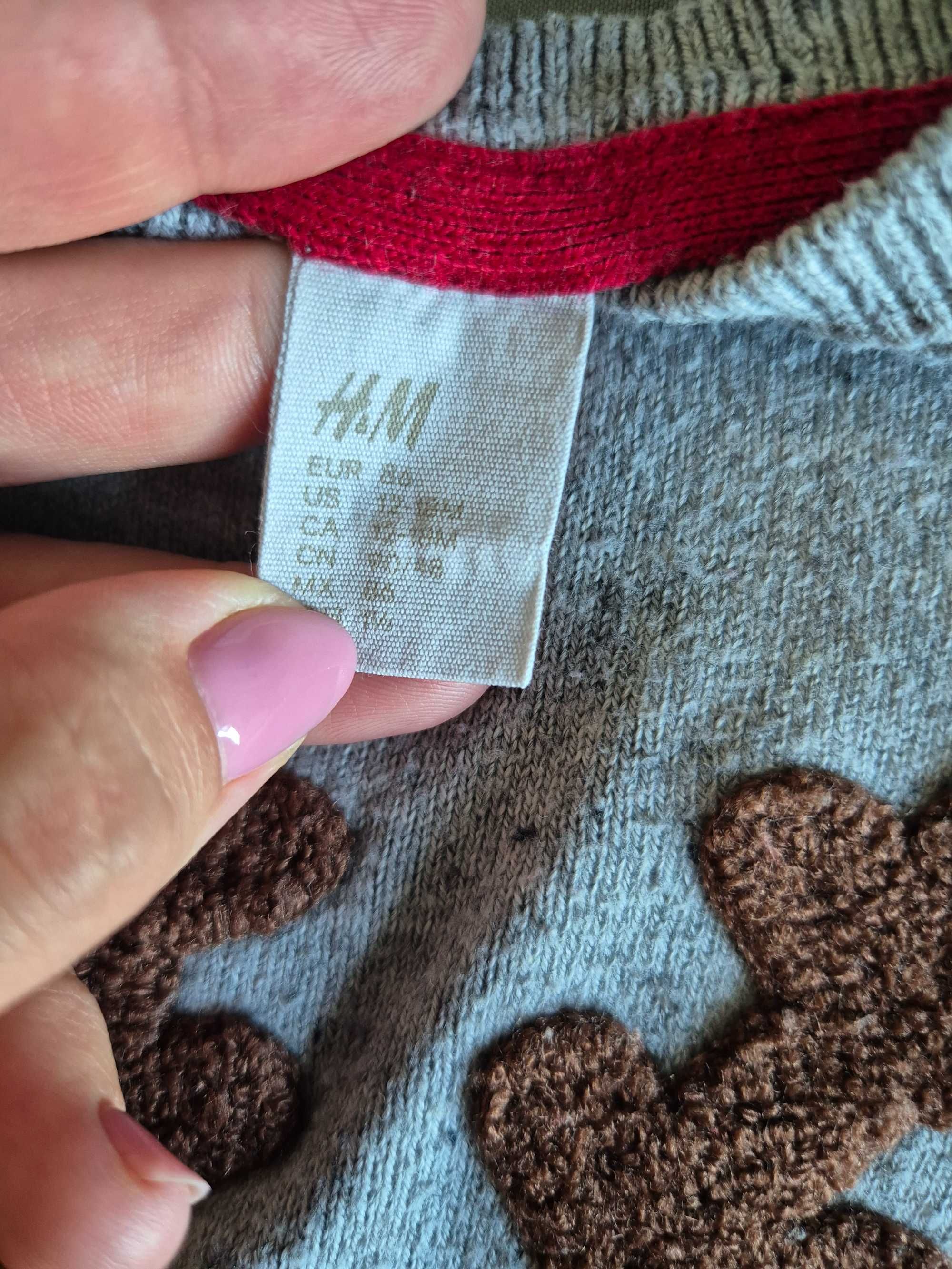 Świąteczny sweterek H&M 86