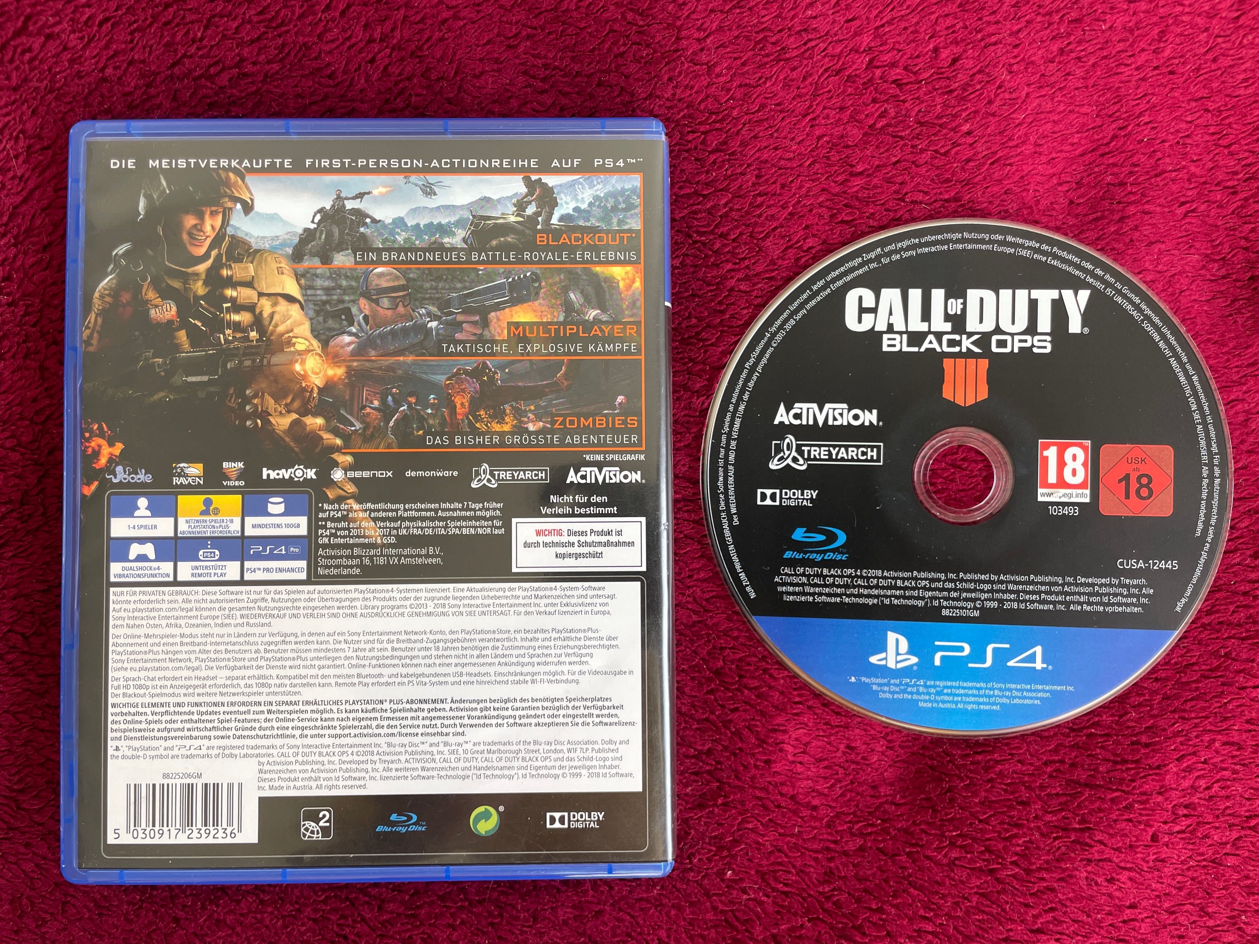 Игра на PS4 "Call of Duty: Black Ops 4"