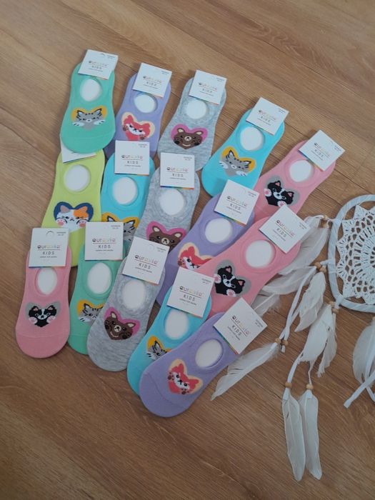 Skarpetki stopki baletki kolorowe 24, 25, 26 27 aura via