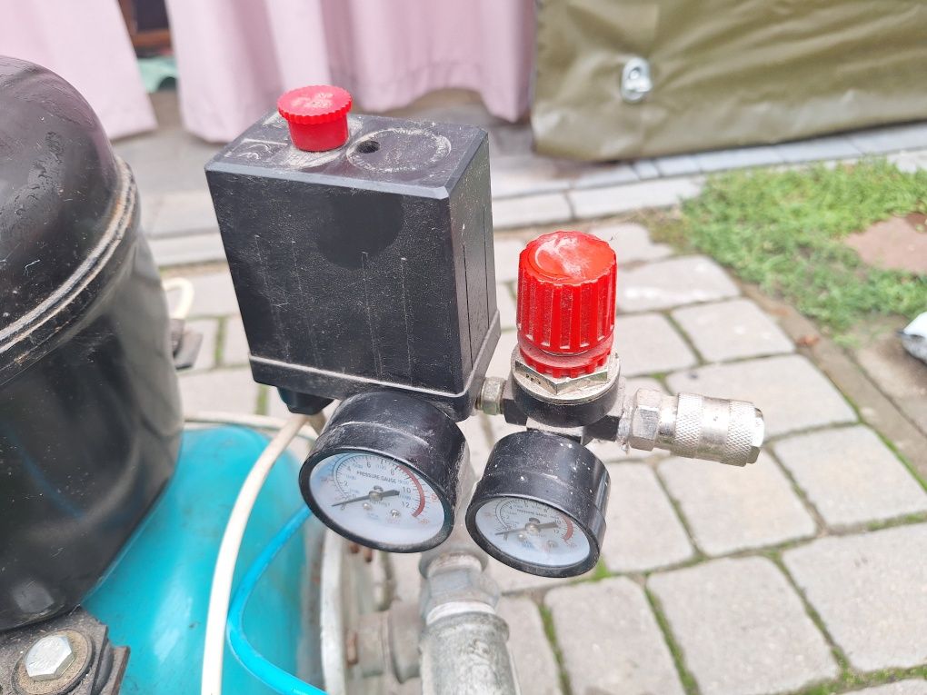Sprężarka domowej roboty - uszkodzona