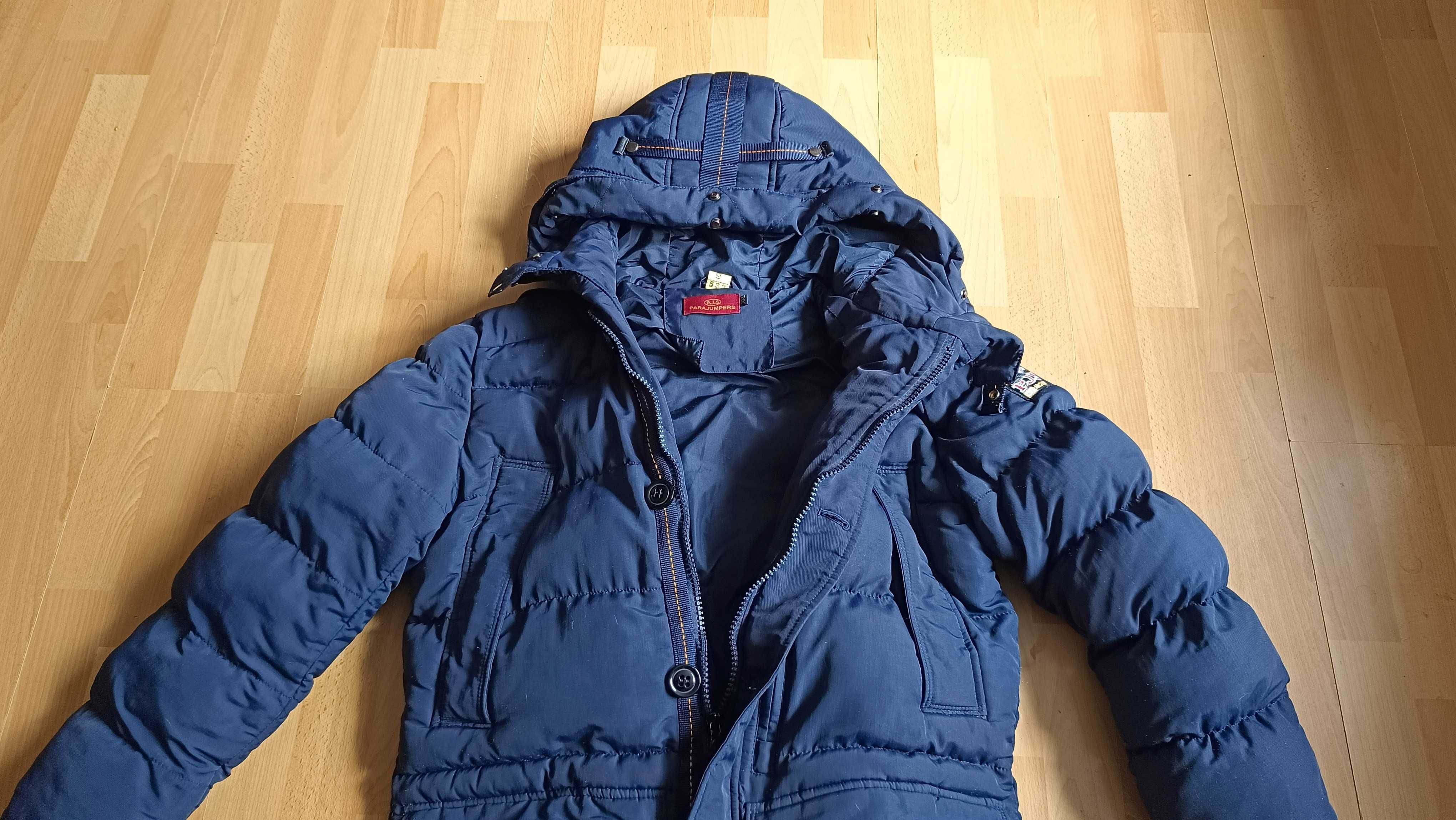 Męska kurtka zimowa 3/4 PARAJUMPERS r.M stan bardzo dobrt