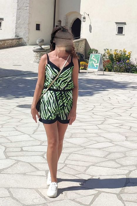 Kombinezon letni zebra neon Pep&Co 38