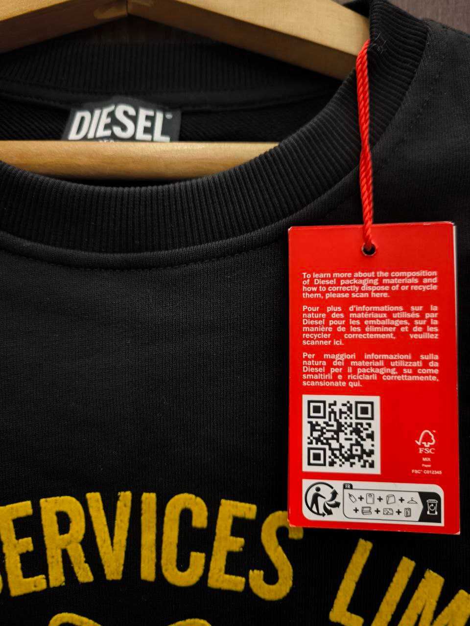 Оригінальний світшот Diesel. Розмір М