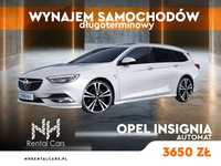 Wynajem samochodu długoterminowy Opel Insignia automat 1,5 165KM