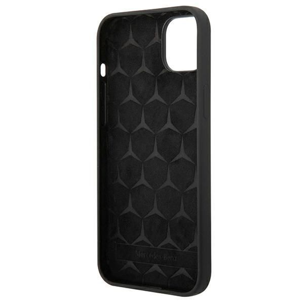 Etui Mercedes Silicone Line dla iPhone'a 14/15/13 6,1" - Czarny