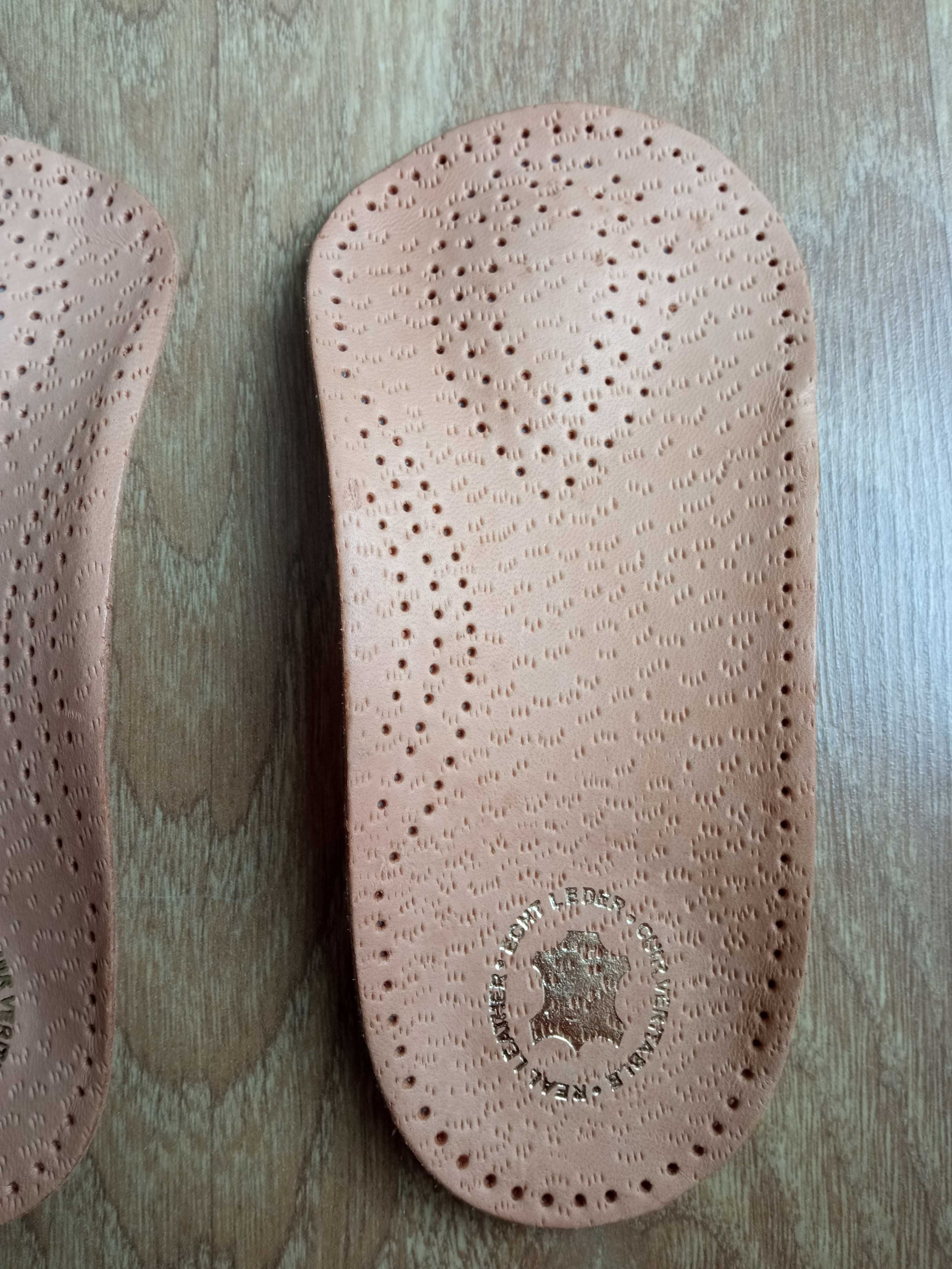 Wkładki do butów profilaktyczne BOLERO Kaps 41 skóra skórzane nowe