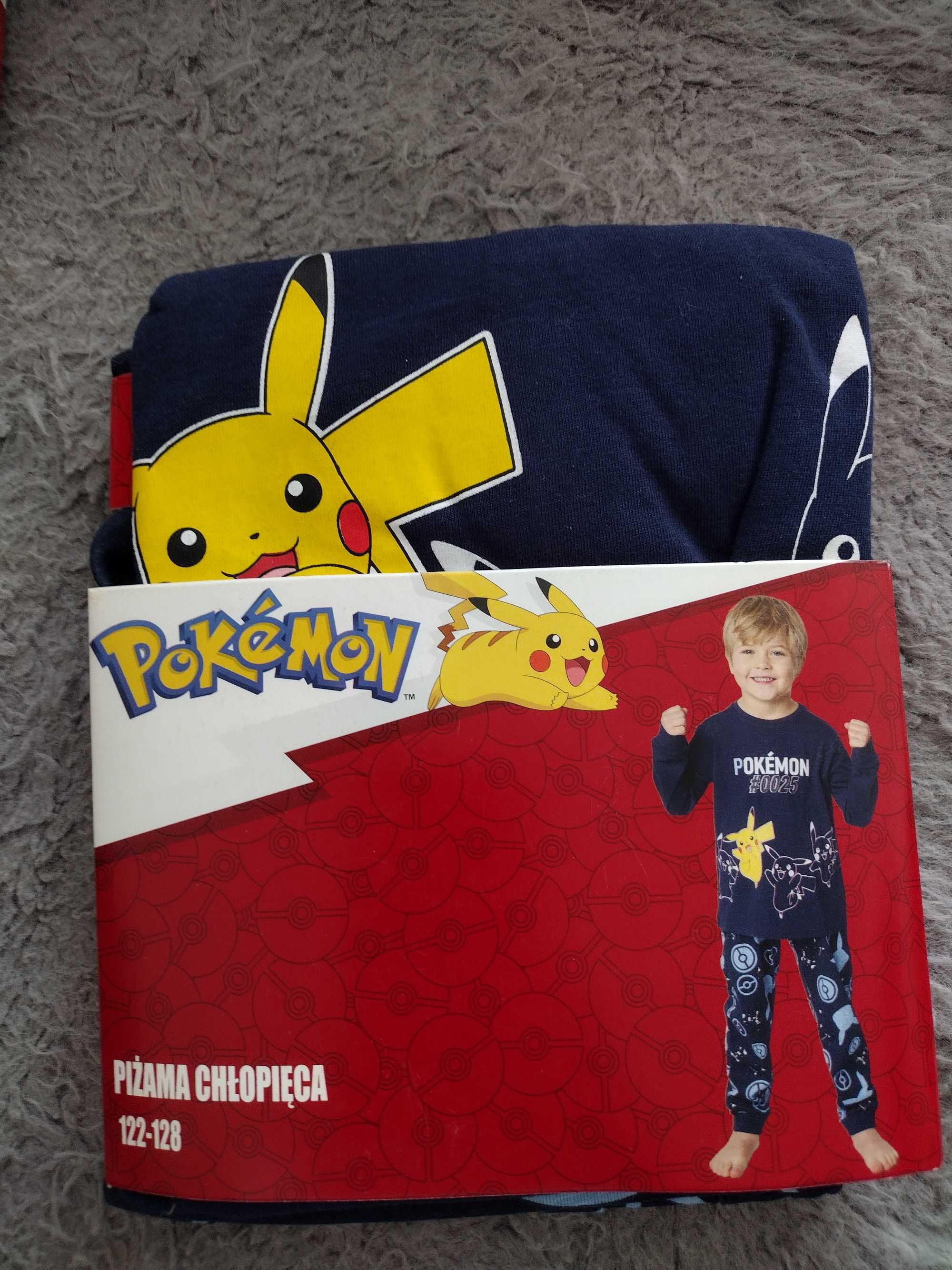 Piżama dwuczęściowa 122-128 dla chłopaka pokémon Pikachu