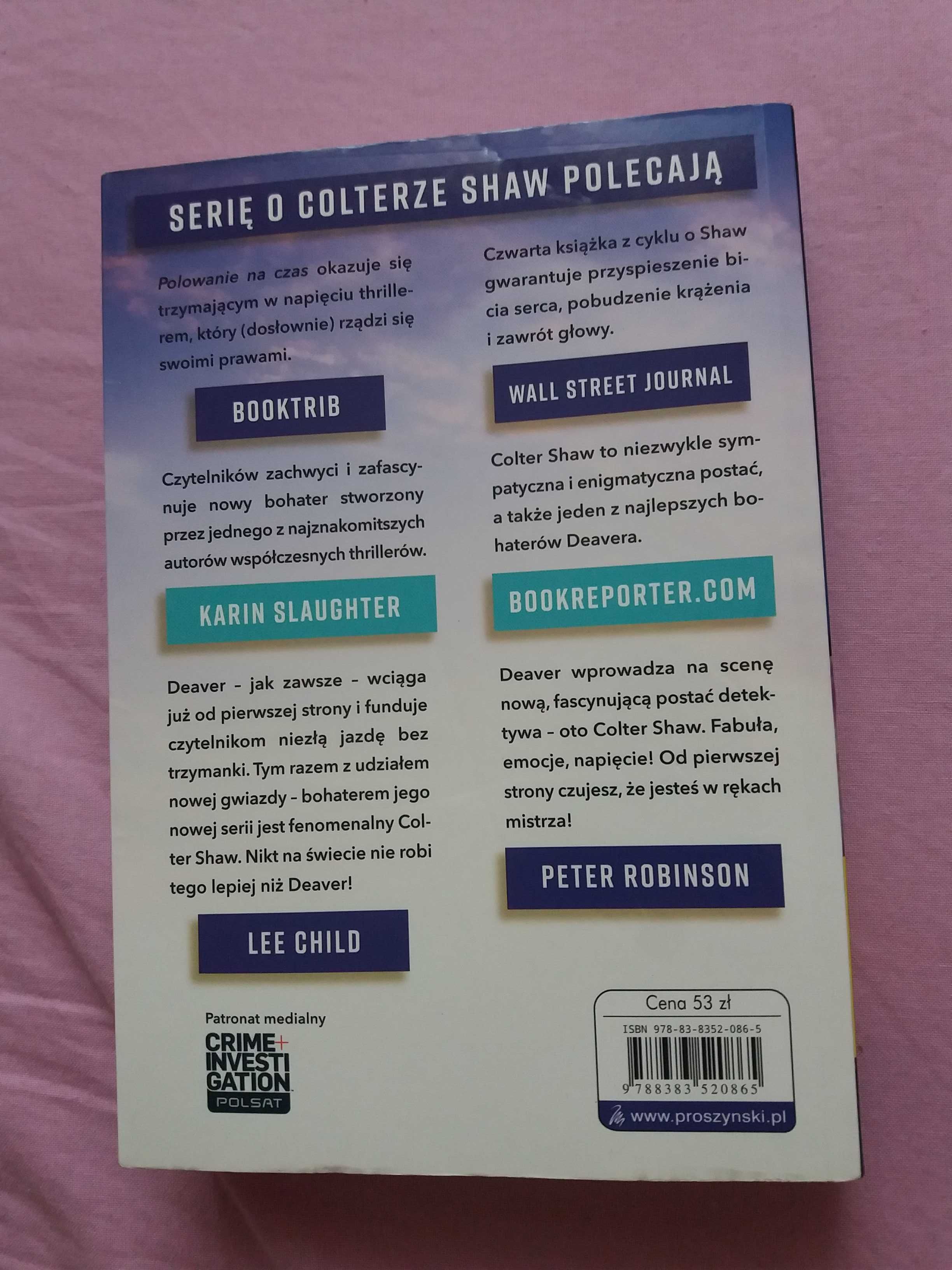 Polowanie Na Czas Jeffery Deaver thriller