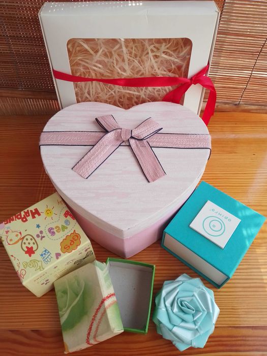 упаковка поделок детям прозрачная, коробка подарочная, пакет, стружка