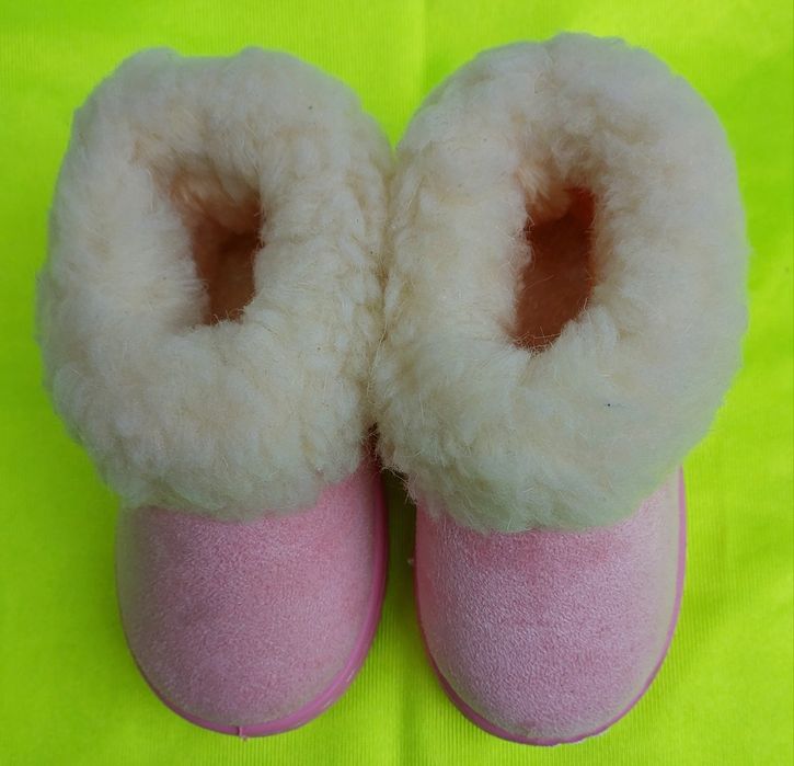 Тапочки дитячі теплі закриті рожеві