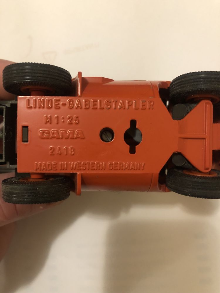 Gama Linde Grabelstapler wózek widłowy model odlewu nr 2418