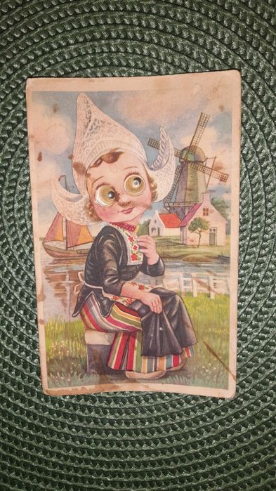 KARTA POCZTOWA - 70-letni ciekawy zabytek z Holandii