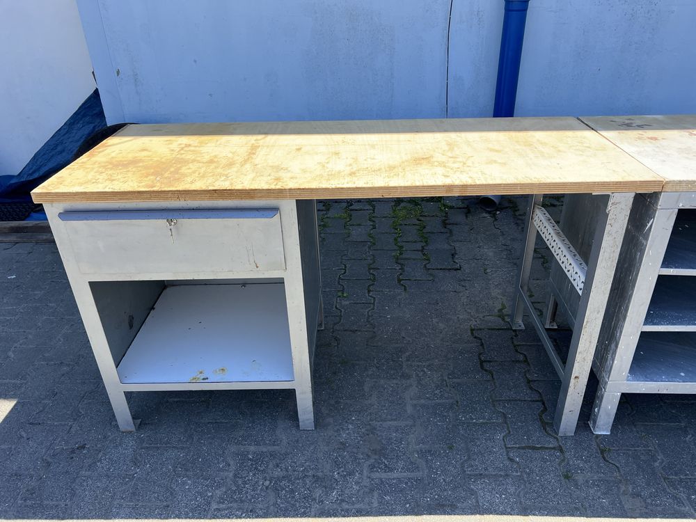 Stół roboczy warsztatowy ślusarski zestaw 300x61x83 NIEMIECKI