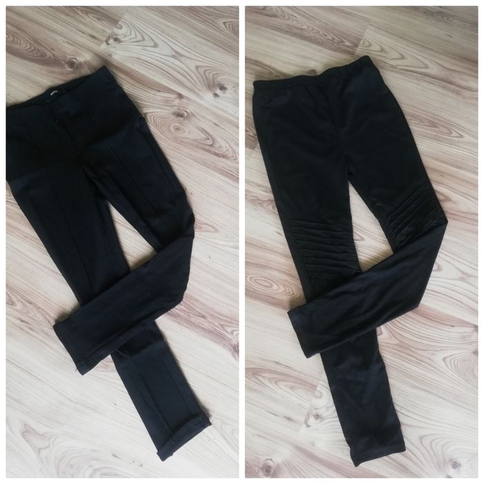 Spodnie czarne S legginsy damskie