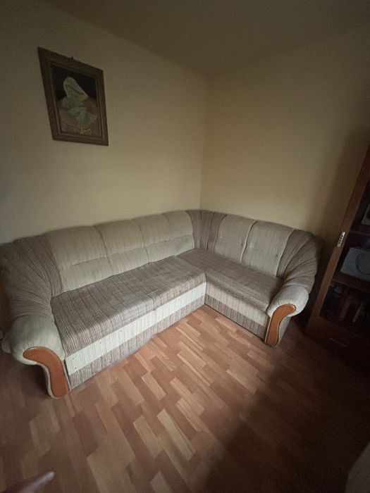 Duża kanapa sofa rozkładana z funkcją spania łóżko narożnik