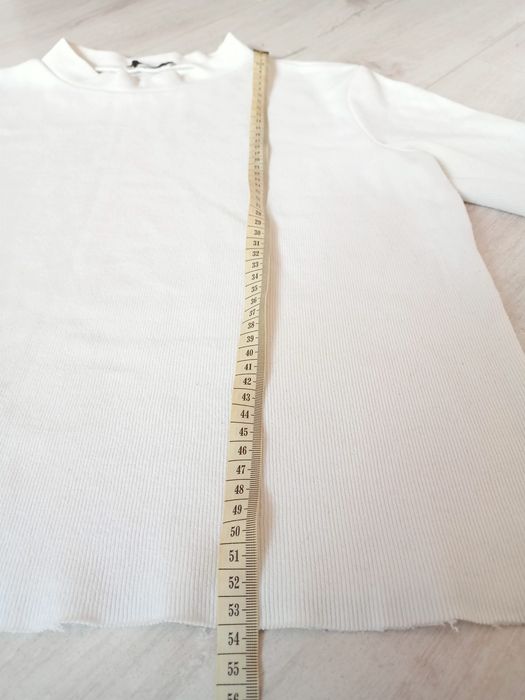 Bluzki L Zara damskie dzianinowe koszulki z krótkim rękawem golf top