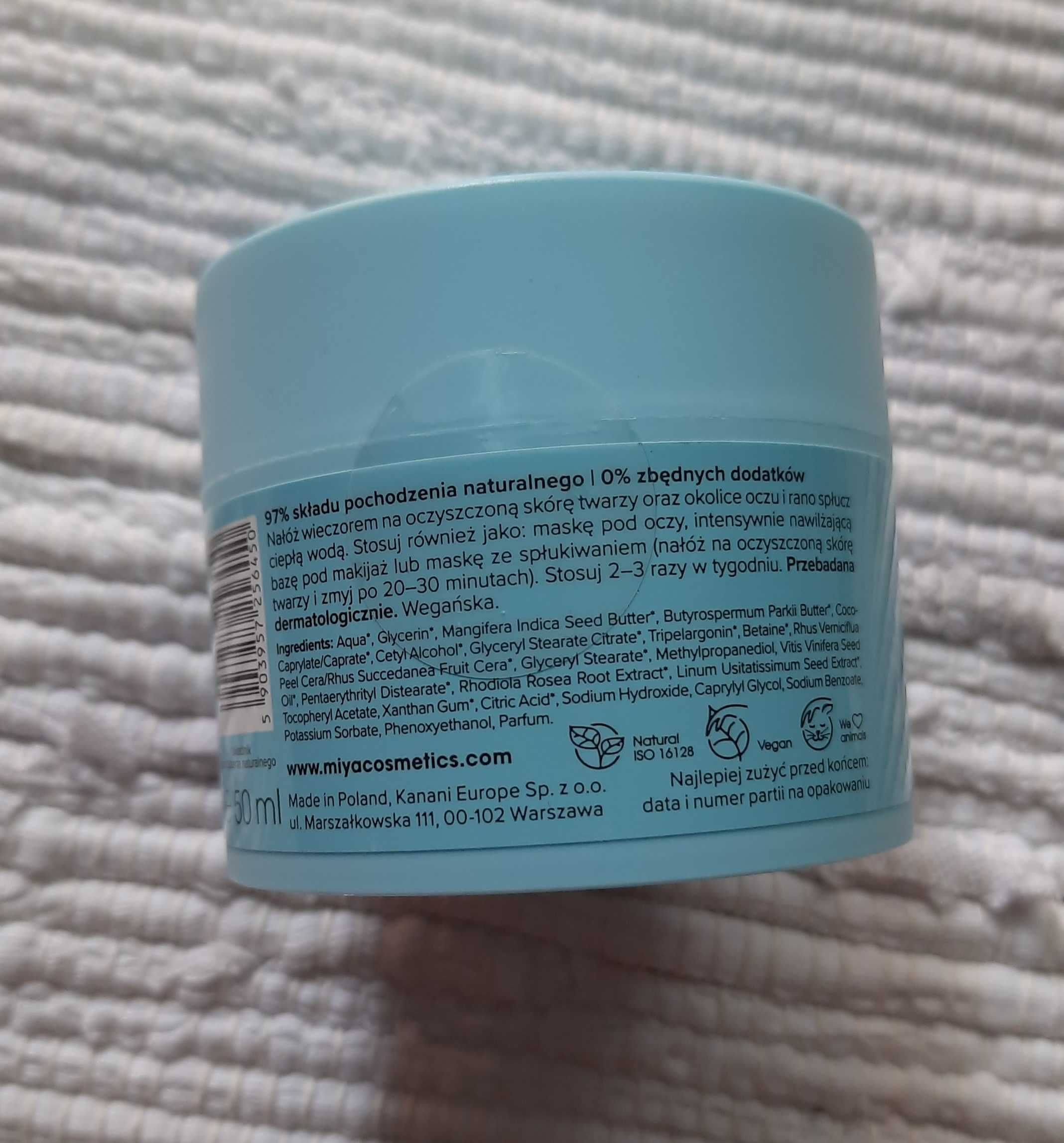 MIYA MYWATERMASK intensywnie nawilżająca maska do twarzy, 50 g