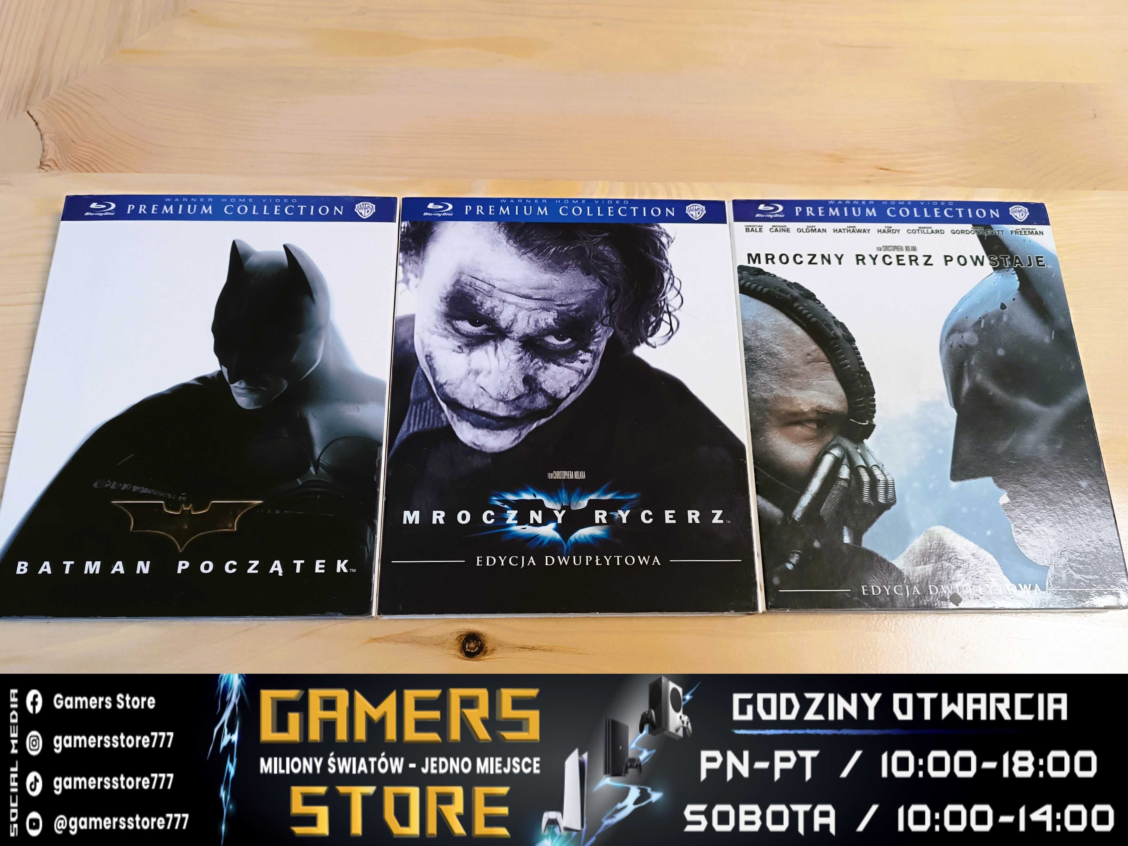 Trylogia Batmana na Blu-ray - Christopher Nolan - Gamers Store