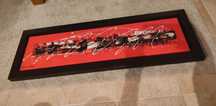 Quadro vermelho e preto