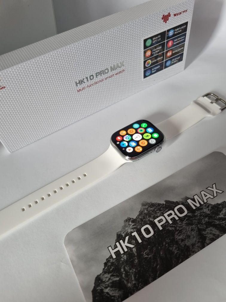 Smartwatch Hk10 Pro Max biały pasek