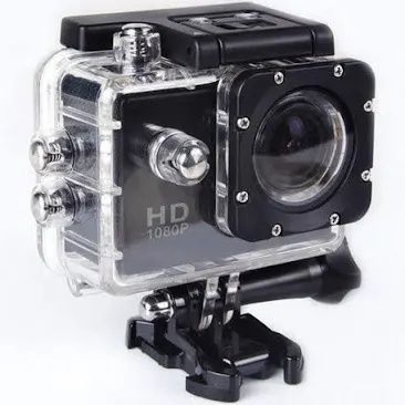 Câmara de Ação Full HD 1080p com Case a Prova D'Água