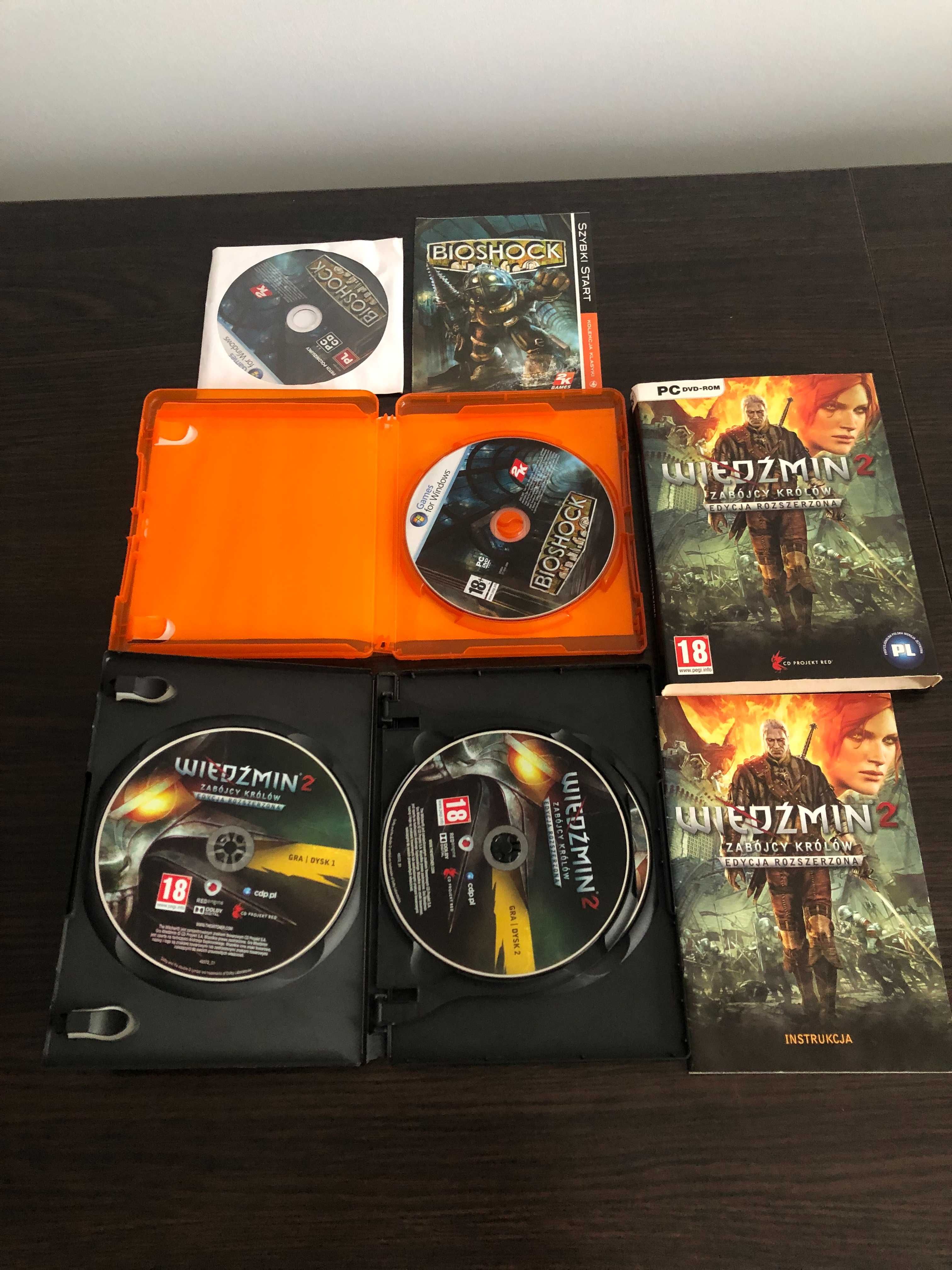 2 gry bioshock /wiedzmin zabójcy królów (ed.rozszerzona )