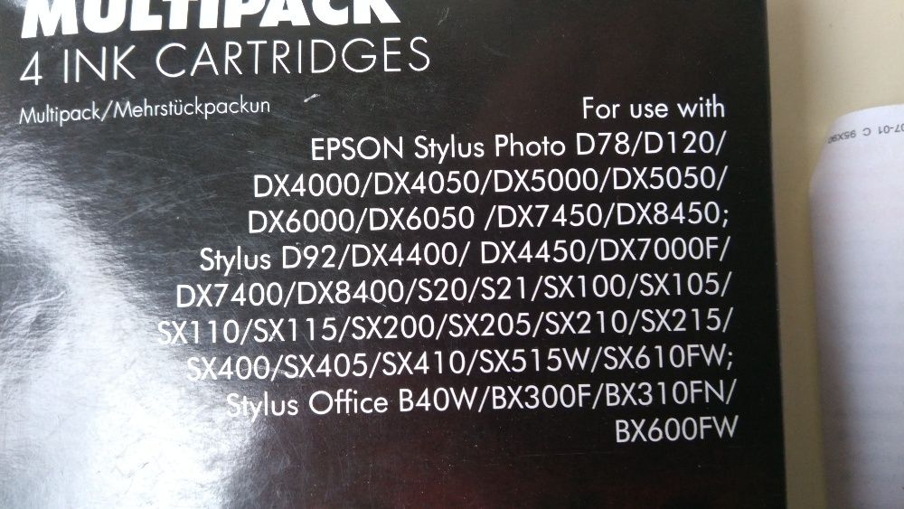 Tusz tusze kolorowy drukarka Epson oryginalny