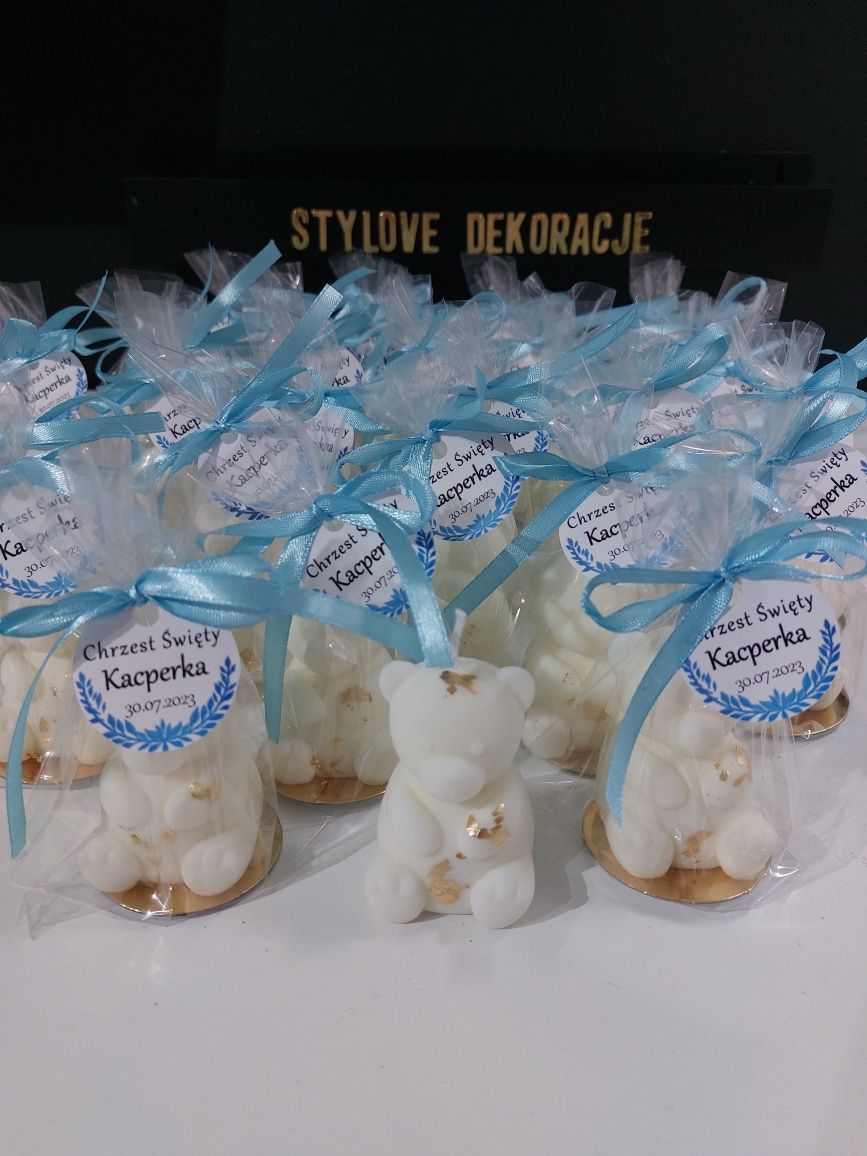 Podziekowania na chrzest świety baby shower roczek urodziny