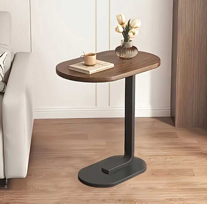 Nowy Stolik Kawowy na Kawę Boczny Dąb Okrągły do Salonu - Wysyłka