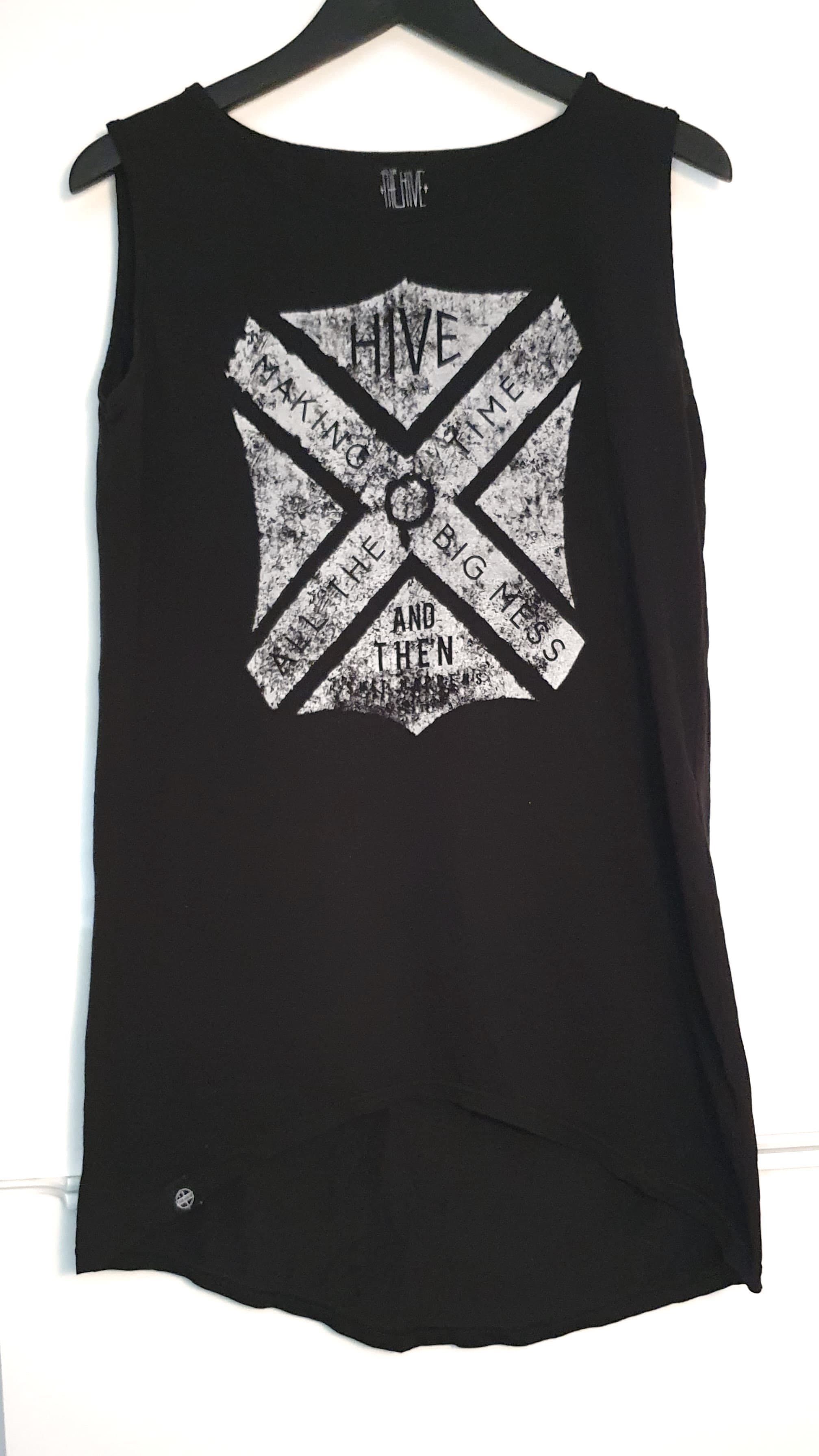 The Hive Top koszulka T-Shirt tatoo rock style  damska - Czarna  M