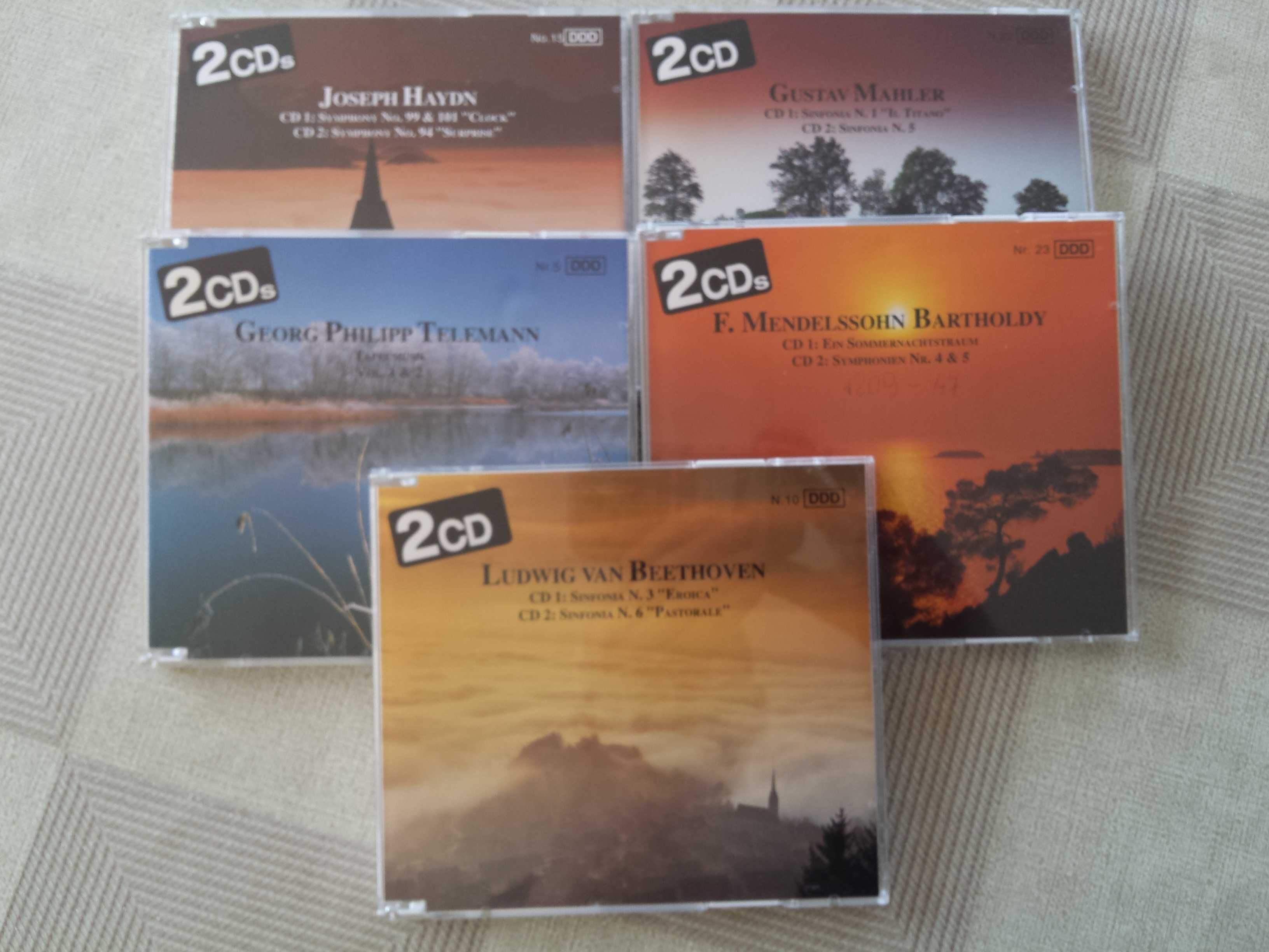 10 CD Haydn, Mahler, Telemann, Mendelssohn, Beethoven