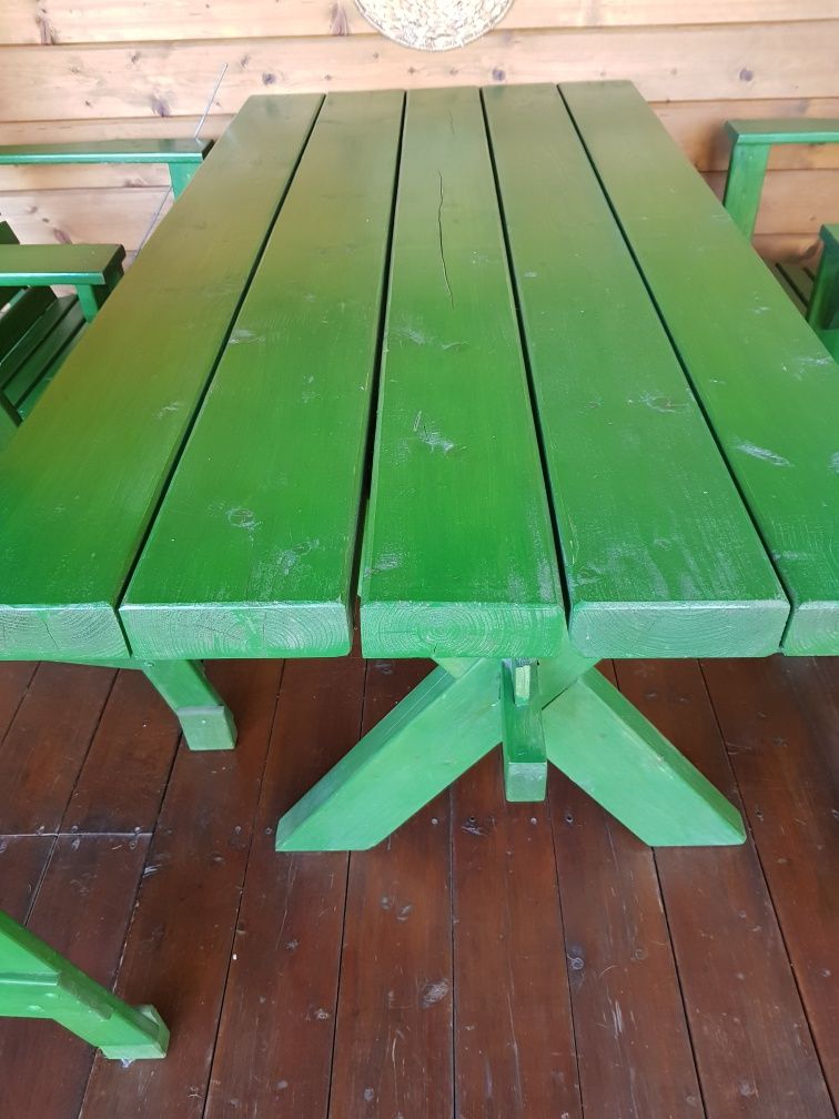 Komplet, stół z fotelami ogrodowy.