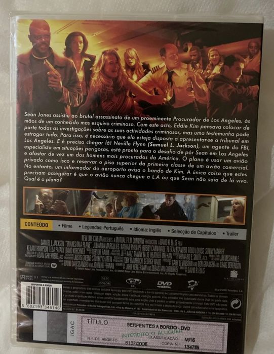 DVD serpentes a bordo