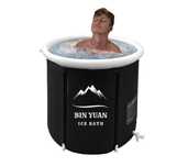 Nowa BIN YUAN balia, wanna na lód, składana, sauna, 75 cm, pokrywa!