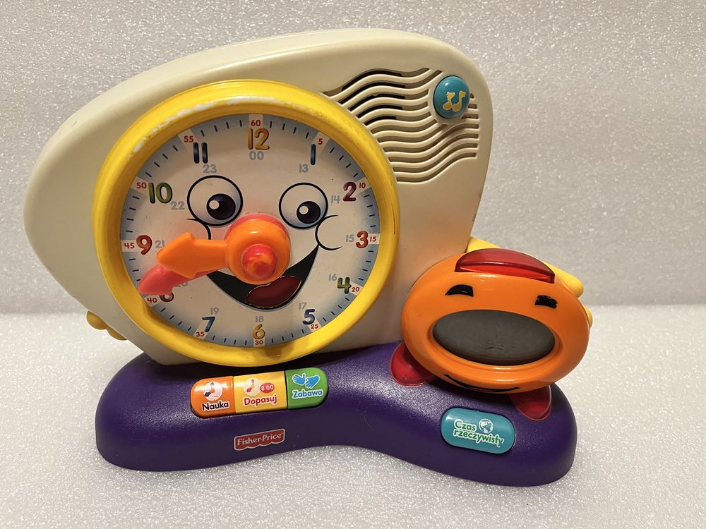 Fisher price interaktywny zegarek zabawka dla malucha