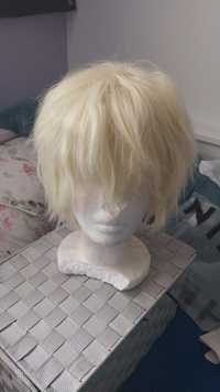 Wig cosplay blond peruka