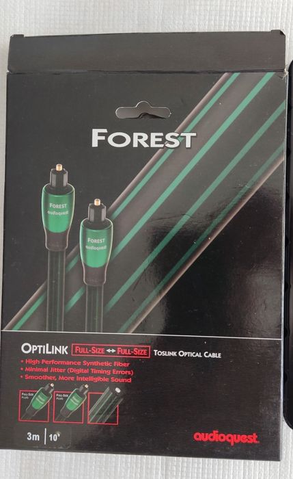 Кабель цифровой оптический Audioquest Optilink Forest Toslink 3m.