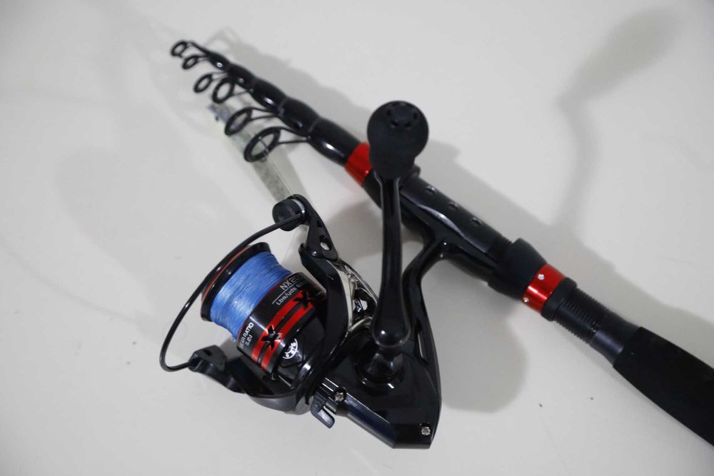 Cana light spinning 5-25gr fast action com carreto