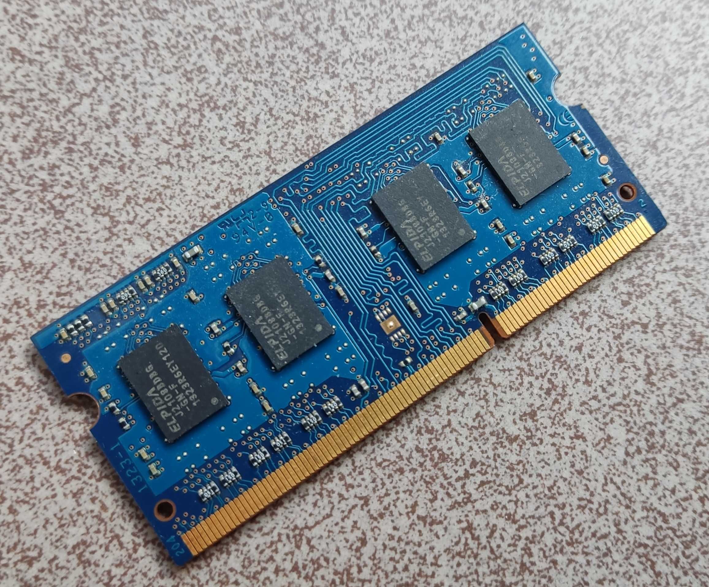 PAMIĘĆ RAM do laptopa DDR3 2GB ELPIDA PC3-12800S 1600MHz 1,5v