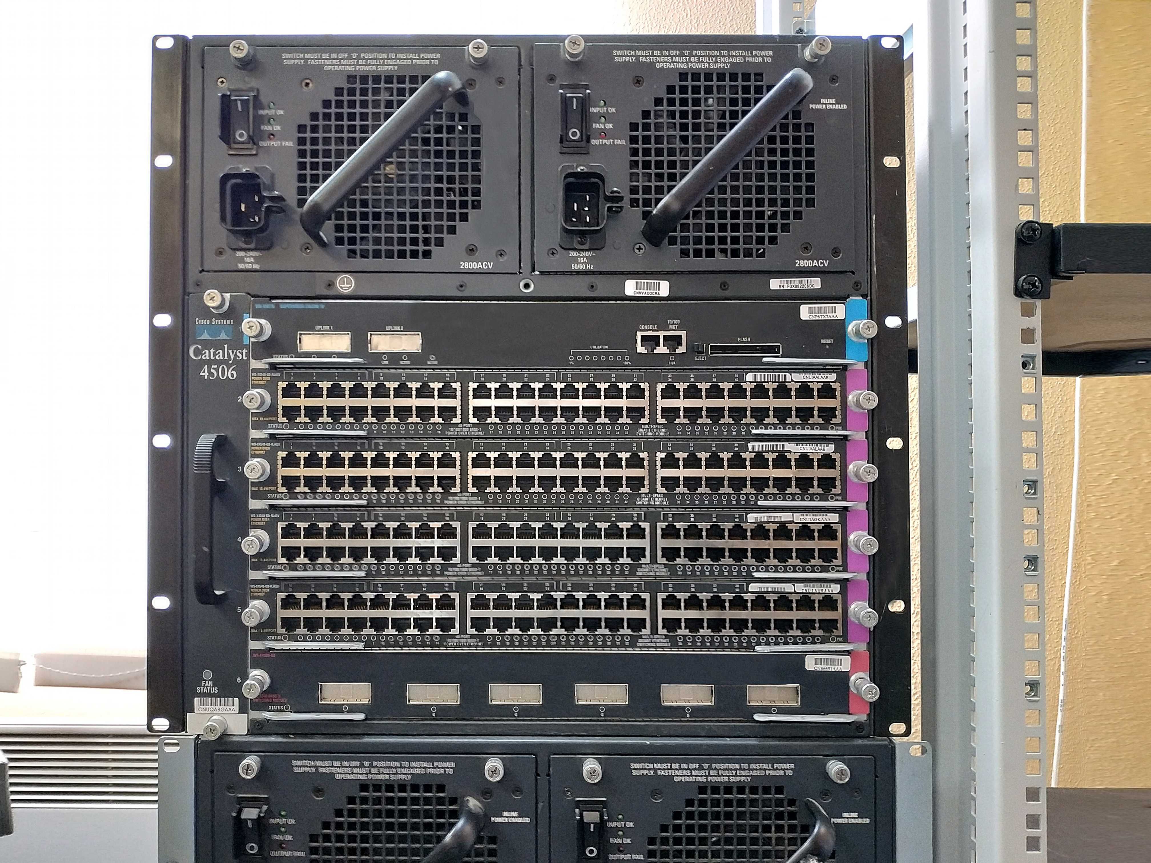 Коммутатор Cisco Catalyst WS-C4506, WS-C6513