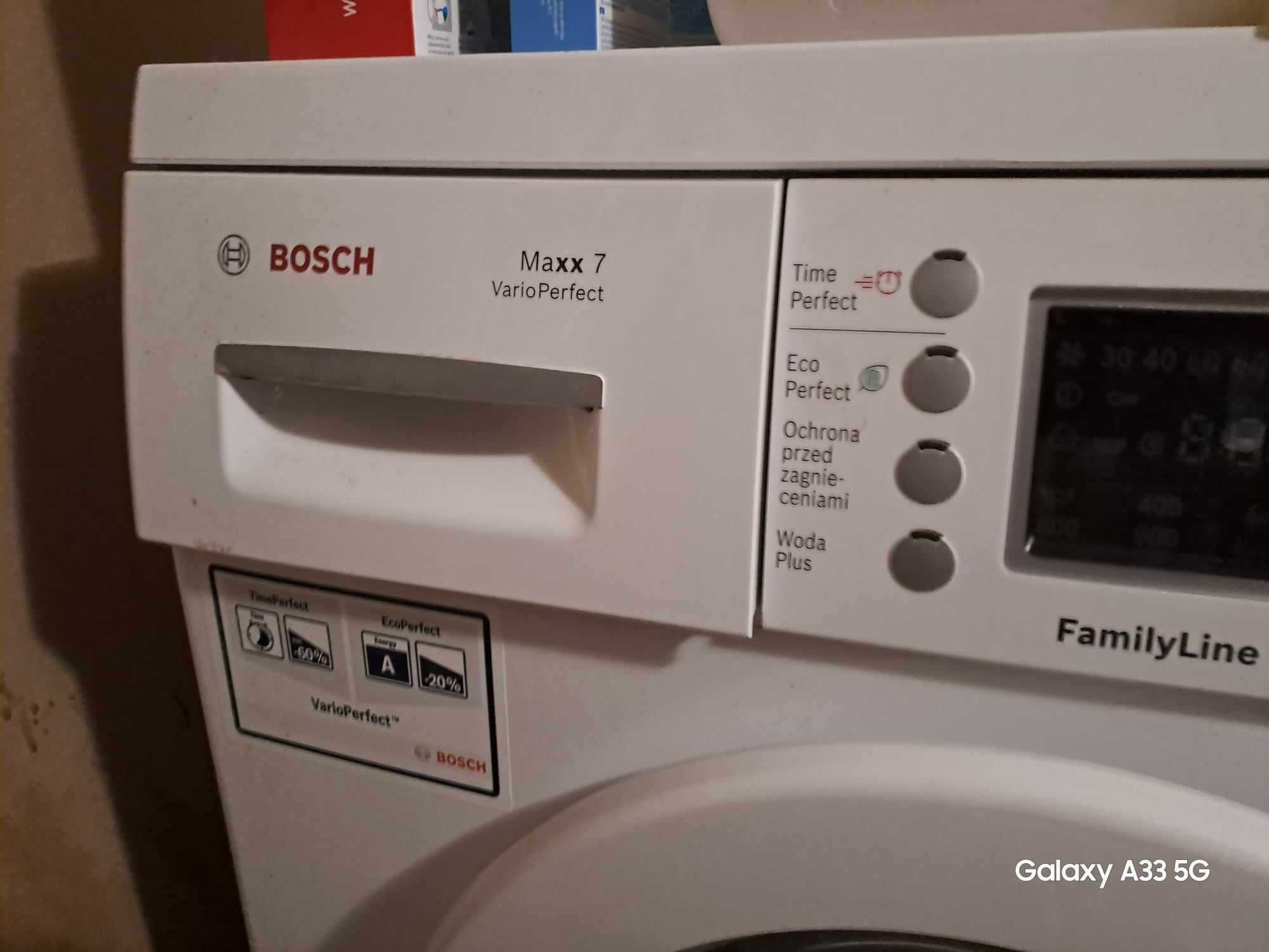 Pralka Bosch Maxx7 Family Line 7kg WAE2047FPL Vario Perfect