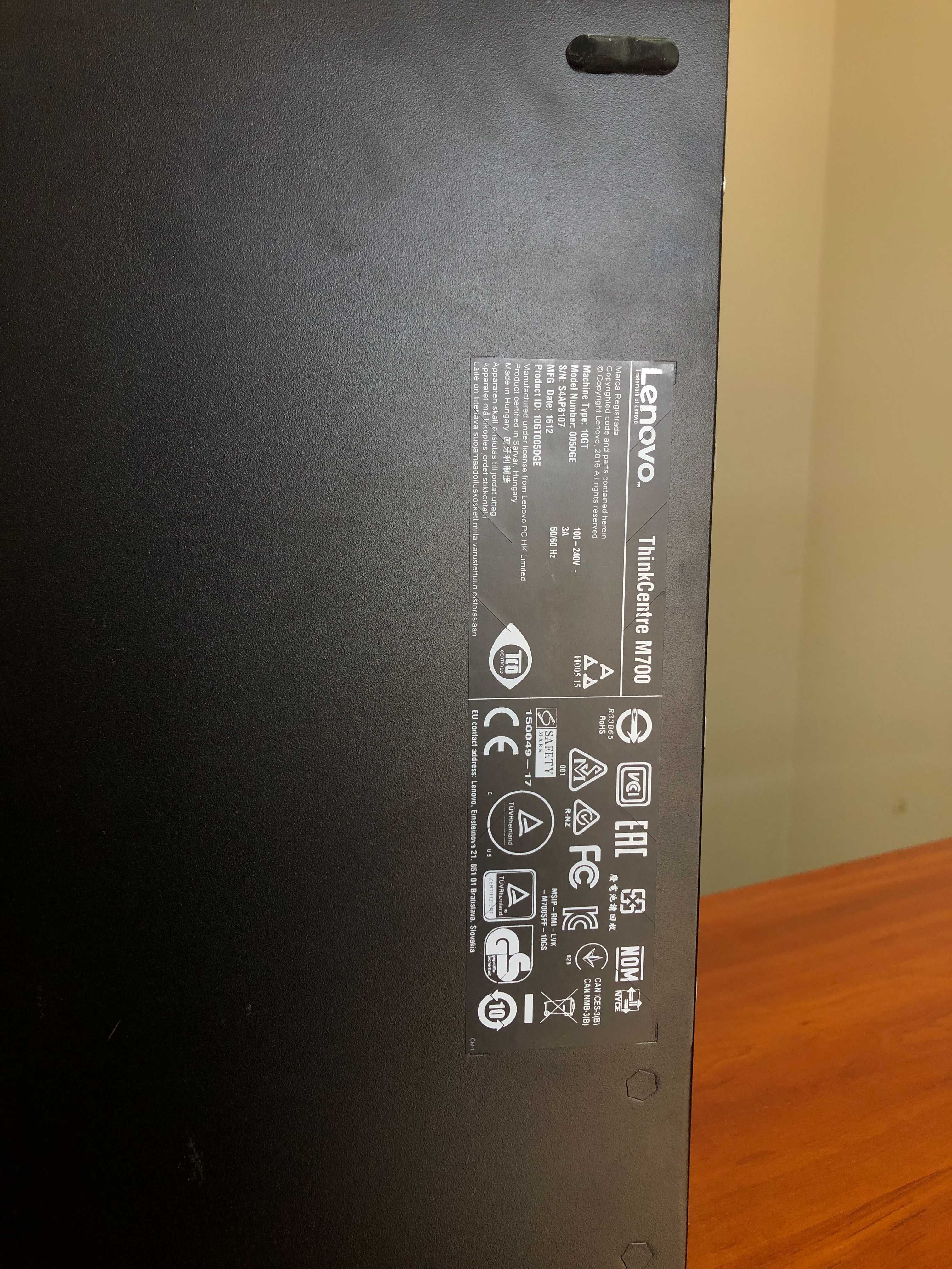 Системний блок Lenovo M700/SFF/ i5-6400/8GB/256GB/Гарантія