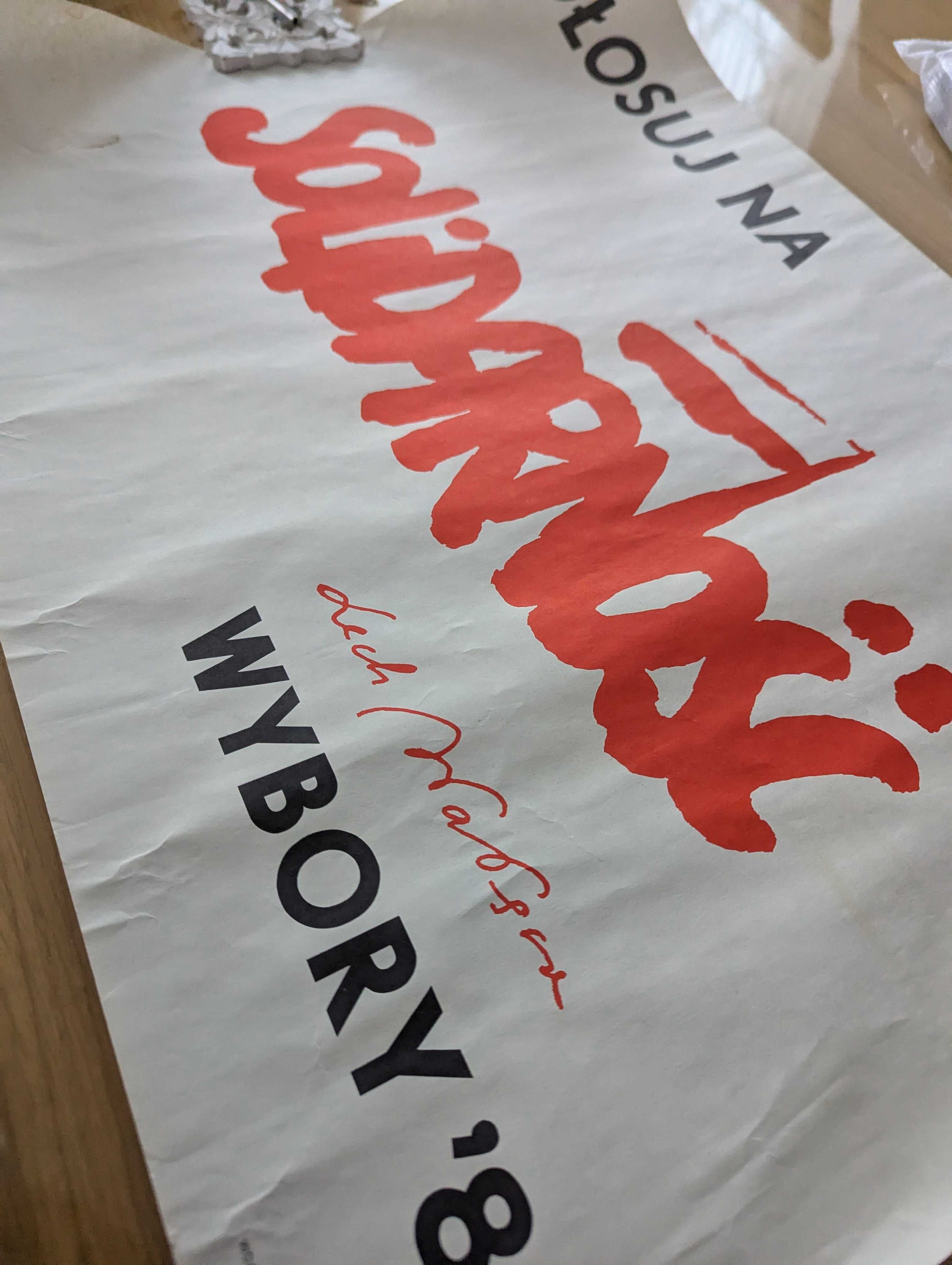 Plakat z 1989 roku - Głosuj na Solidarność