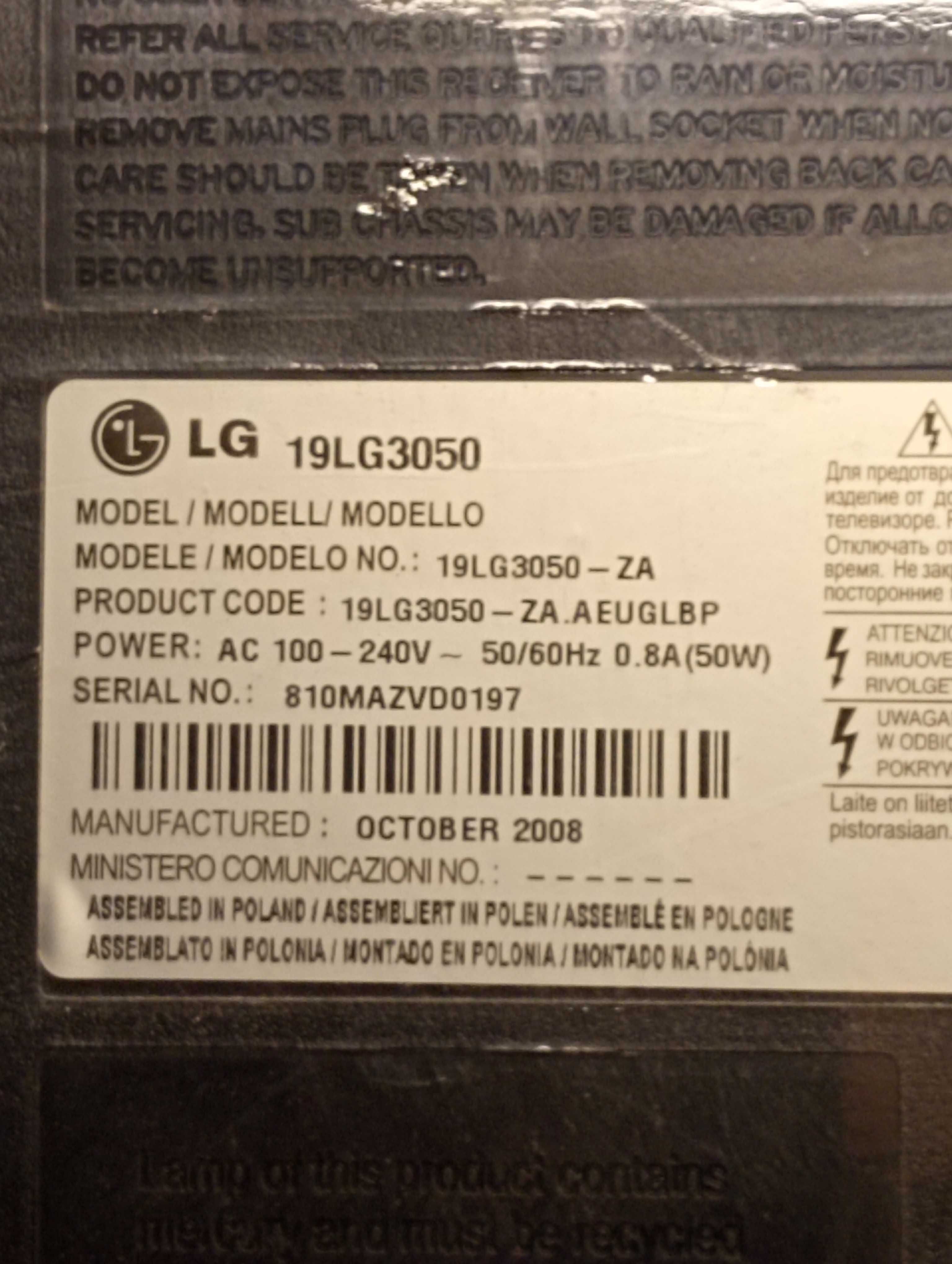 Sprzedam telewizor 19" m-ki LG Bielsko-Biała