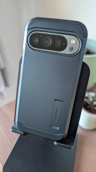 Google Pixel 9 Pro (avelã), excelente + capa Spigen