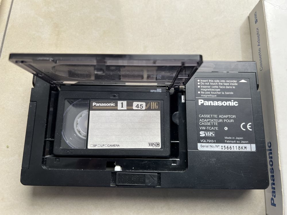Kaseta matka adapter Panasonic 2 sztuki svhs vhsc