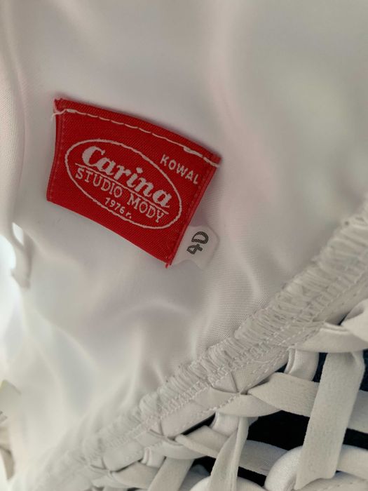 Nowa zjawiskowa krótka sukienka ślubna 40 L Gorset zapasowa panieński