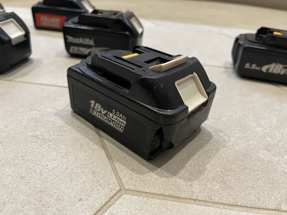 7 szt akumulatorów makita 5Ah 18V bl1850b zamienniki